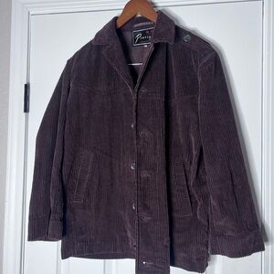 Dark Brown Corduroy women’s jacket - Large